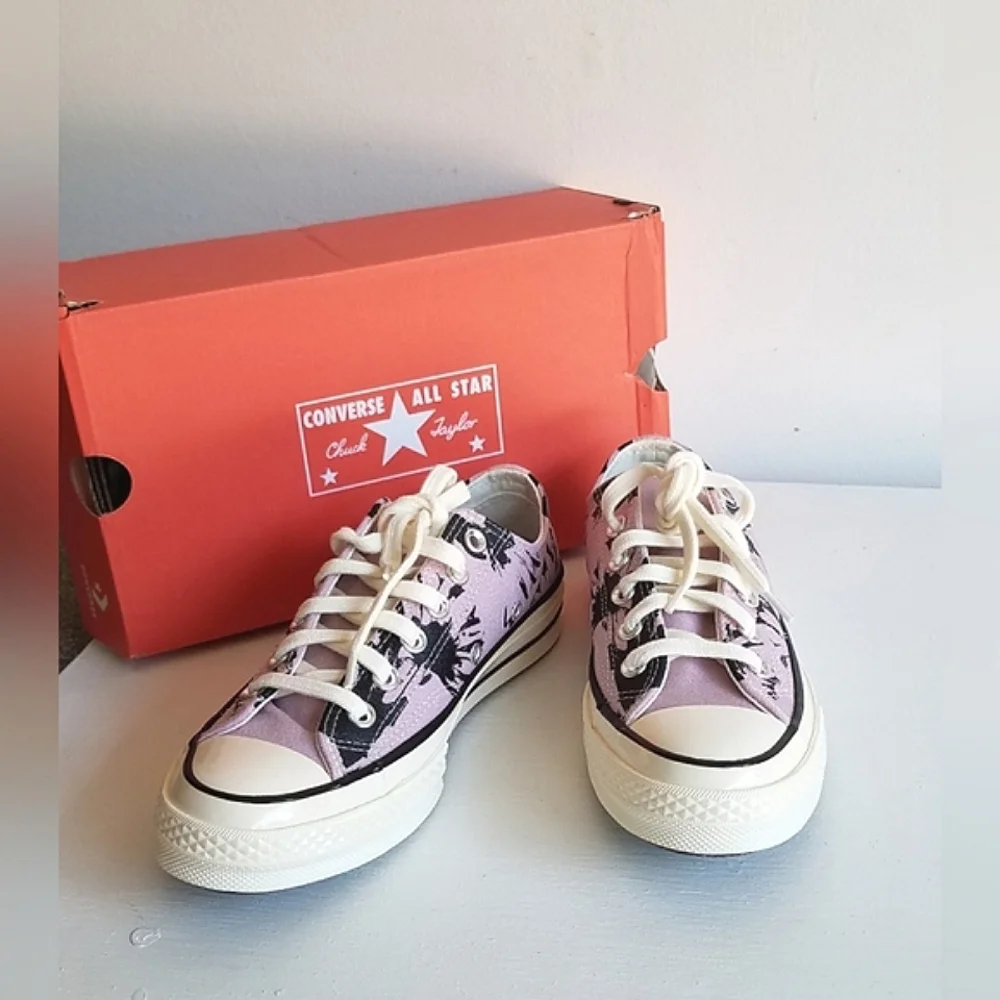 Converse Chuck 70 Ox Limited Edition Hybrid Floral Jacquard Low Canvas Sneakers - Picture 7 of 11